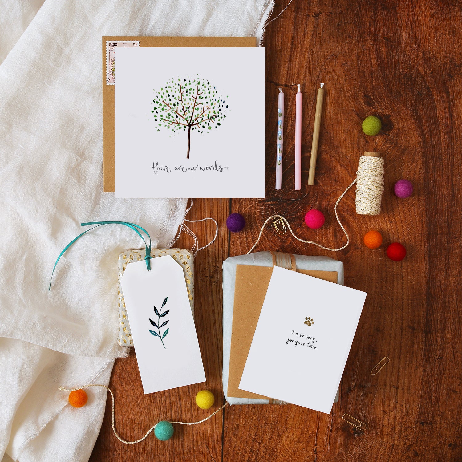 There Are No Words Tree Sympathy Card