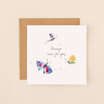 Always Here for You Butterflies Sympathy Card