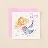 Mermaid 5th Birthday Card