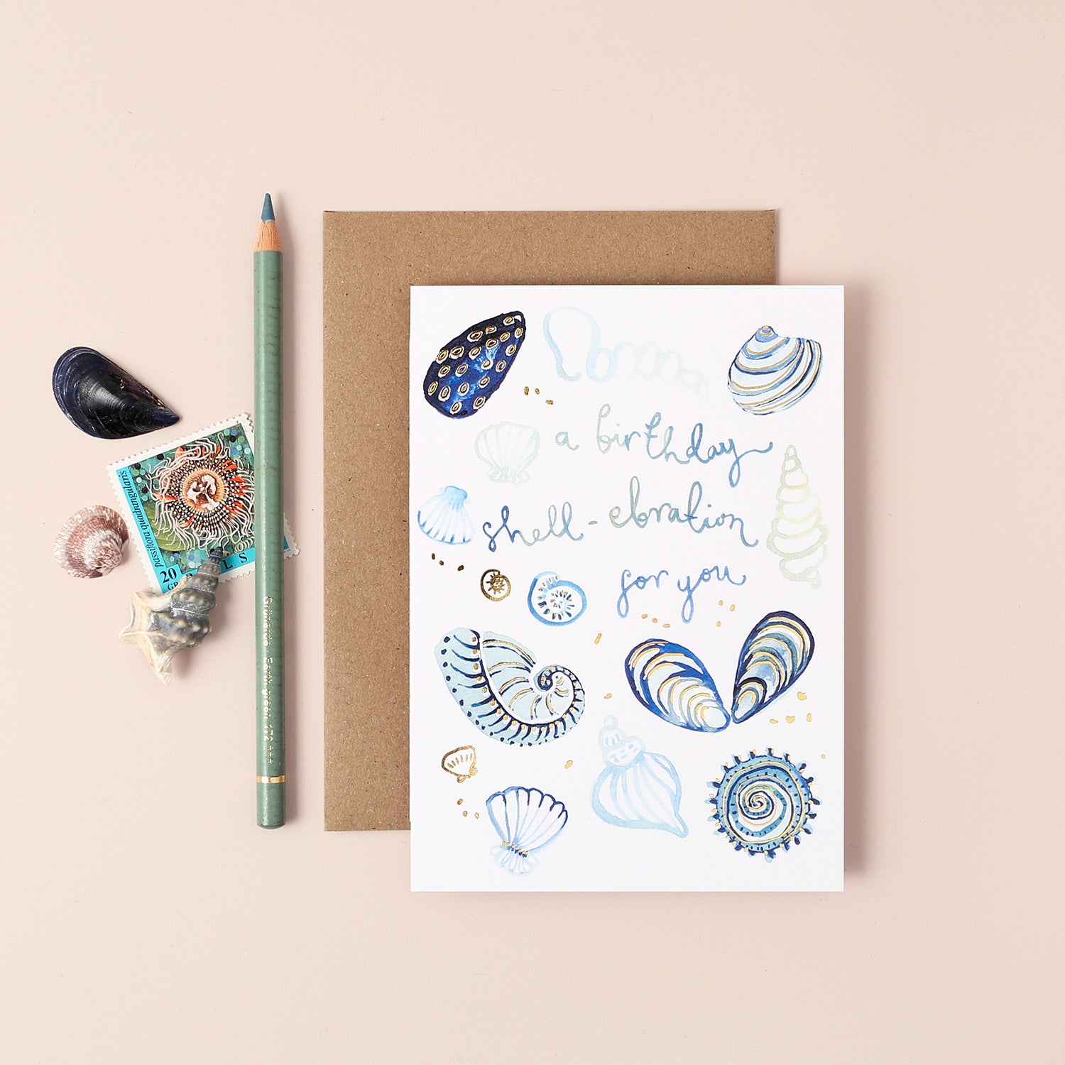 Birthday Shell-ebration Happy Birthday Card