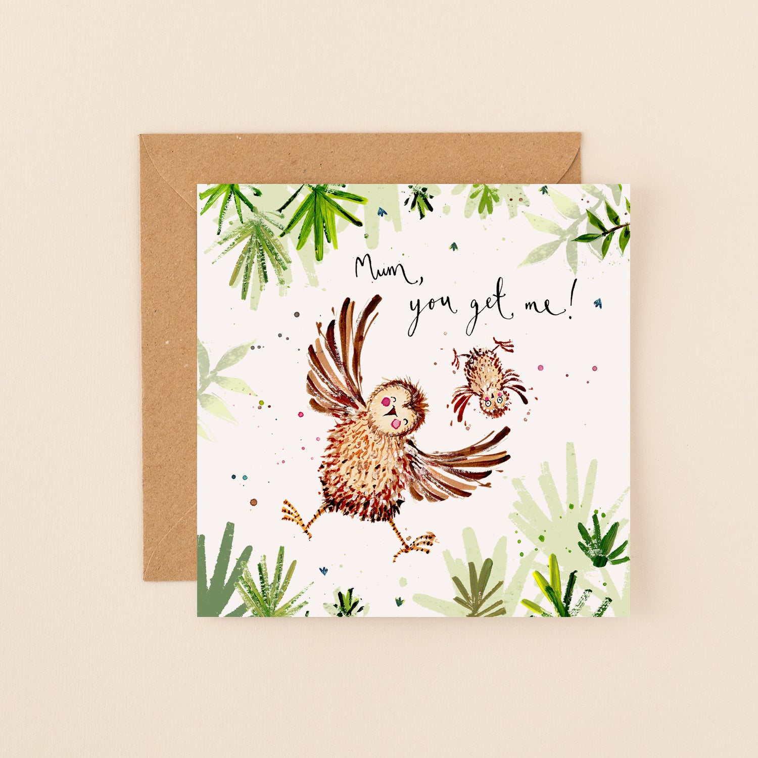 Mum, You Get Me! Owls Card