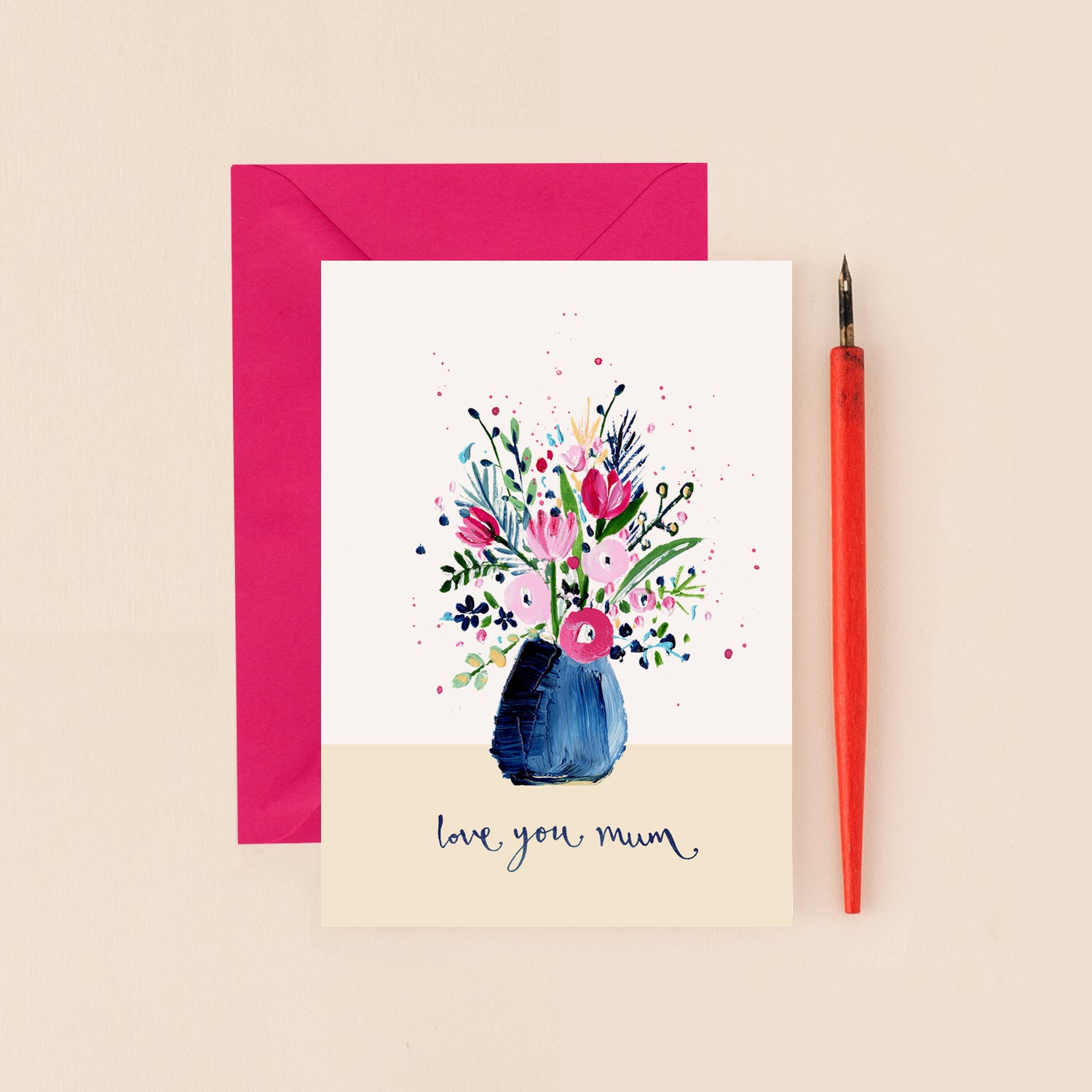 Flowers Love You Mum Card