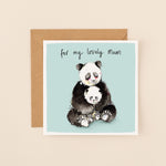 Pandas For My Lovely Mum Mother's Day Card