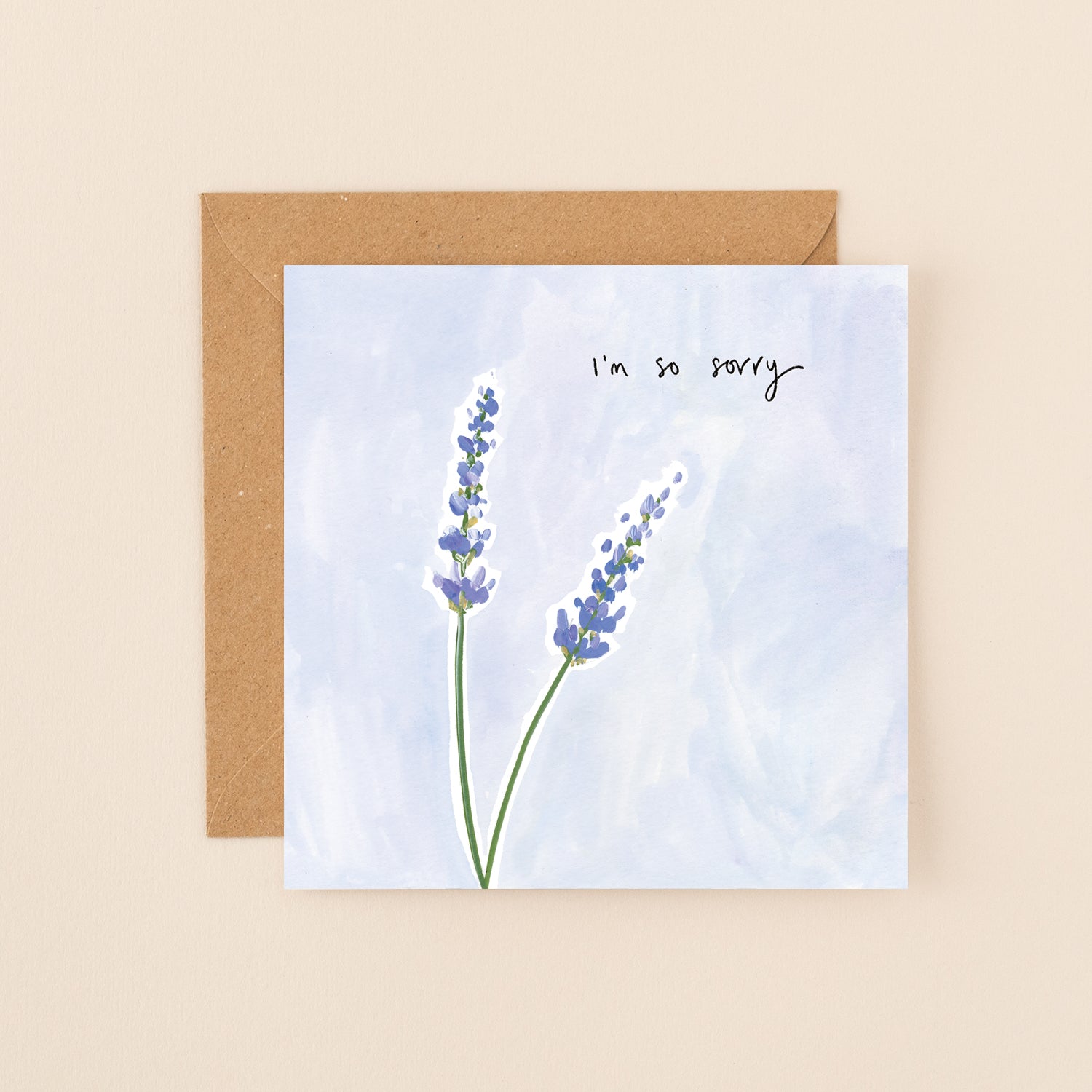 Lavender So Sorry Card