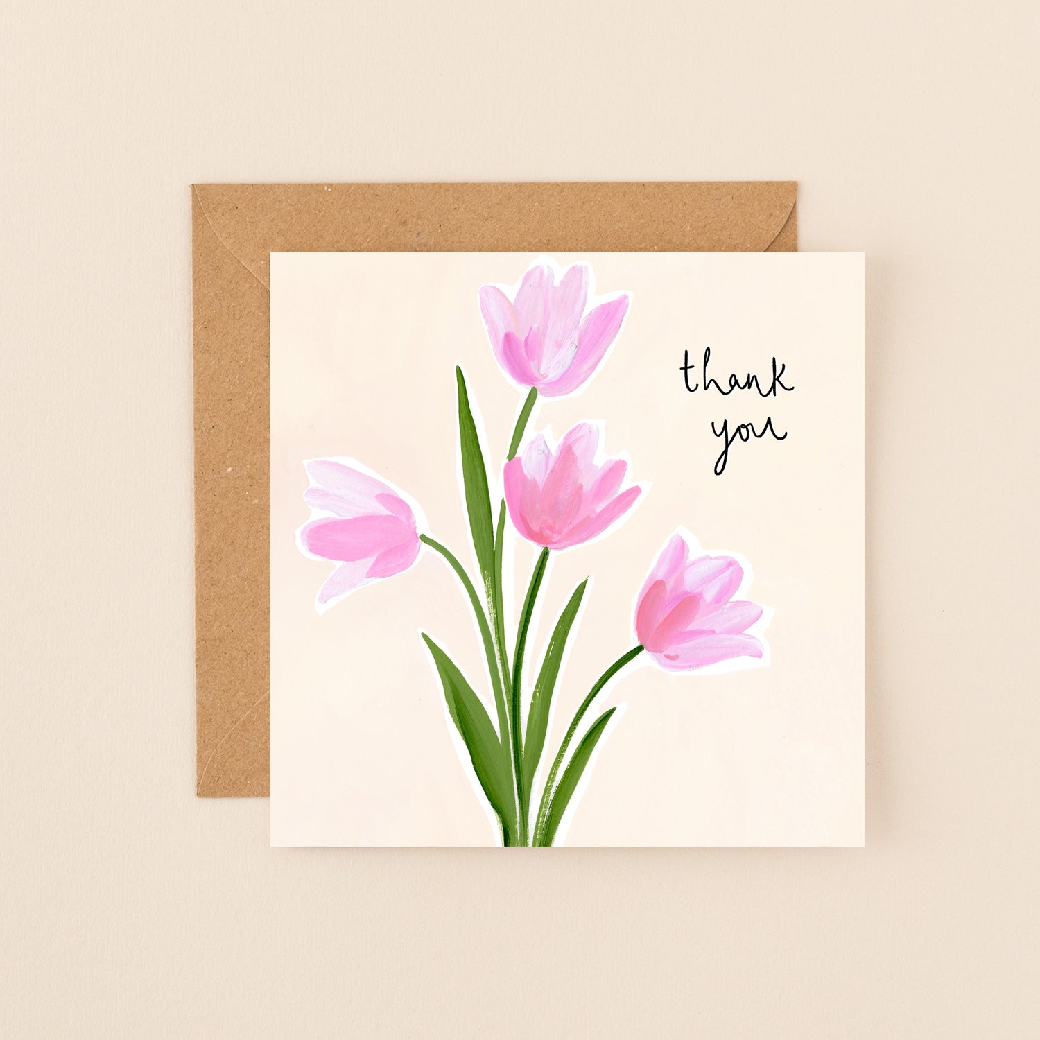 Tulips Thank You Card