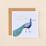 Peacock Birthday Card