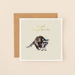 Raccoon Birthday Card