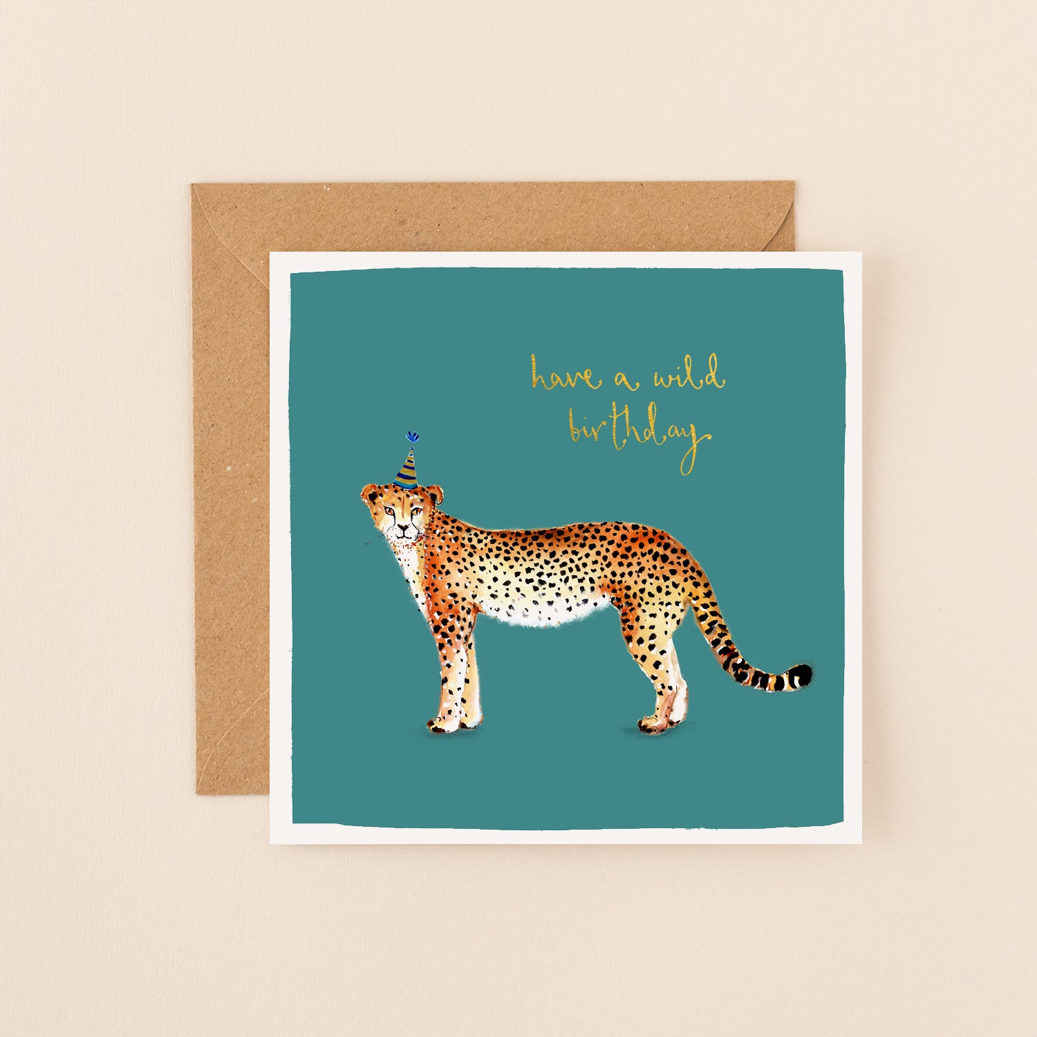 Birthday Cheetah Card