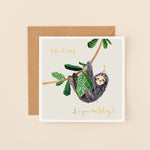 Birthday Sloth Card