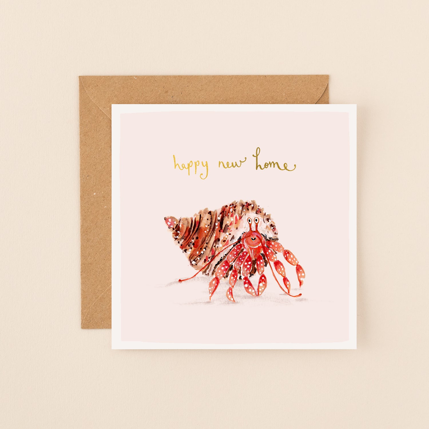 Crab Happy New Home Card