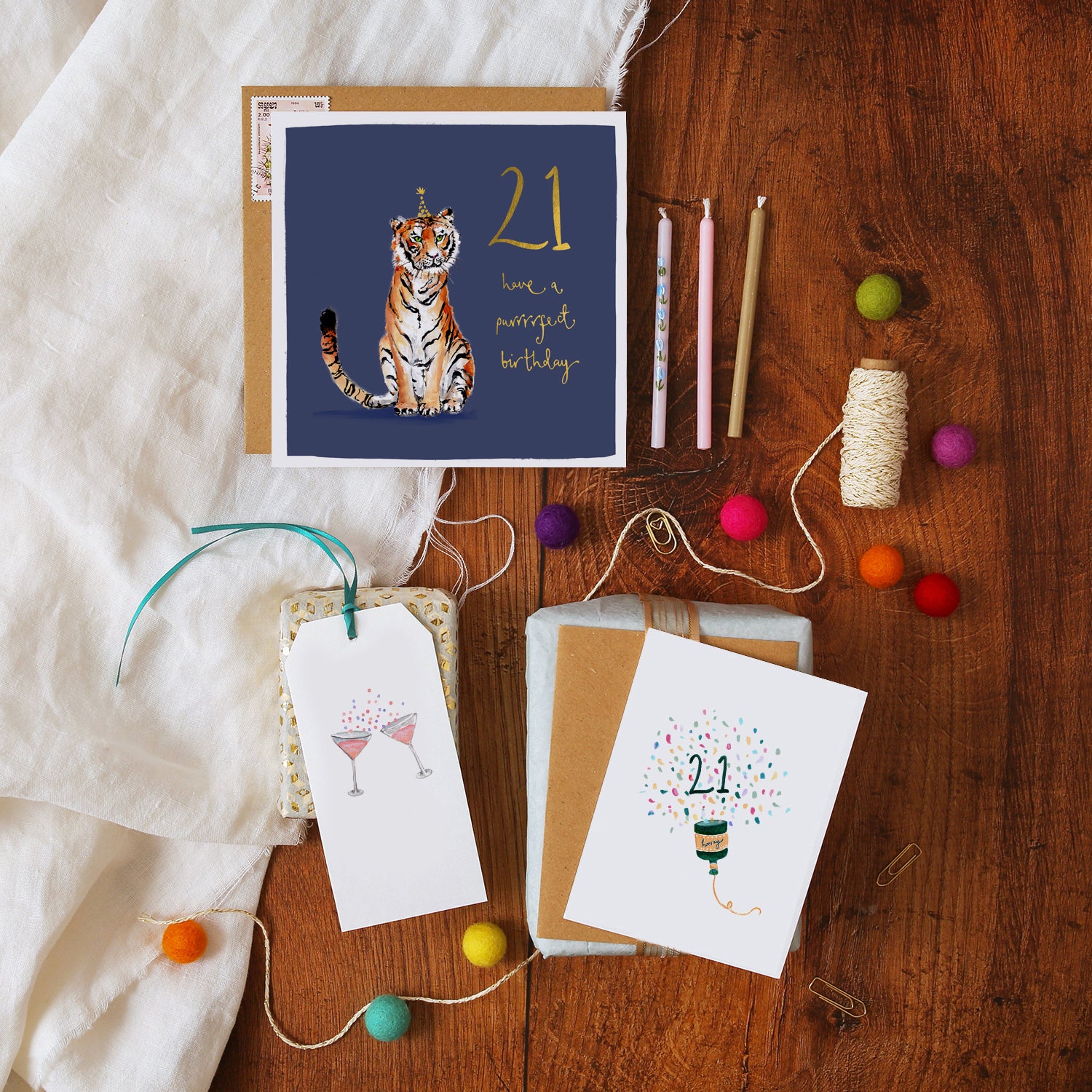 21st Birthday Mini Card