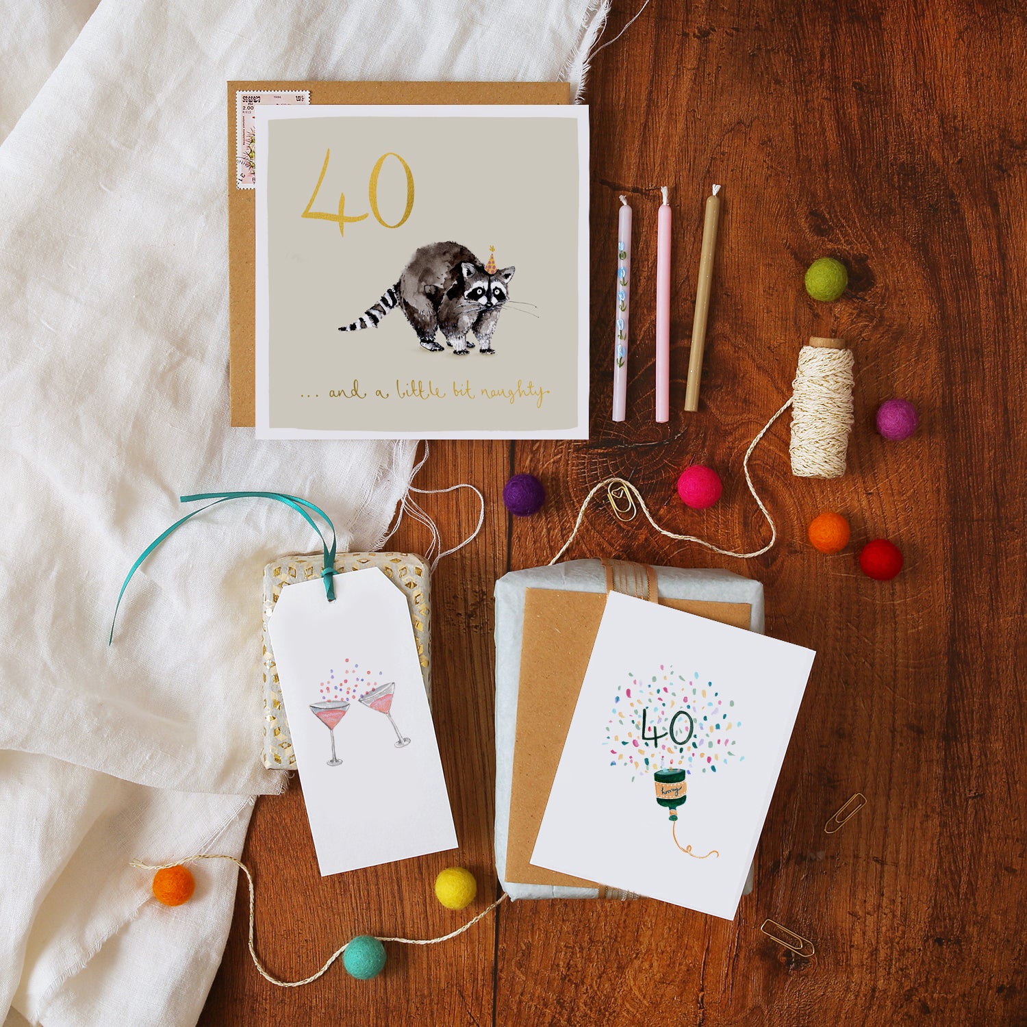 40th Birthday Mini Card
