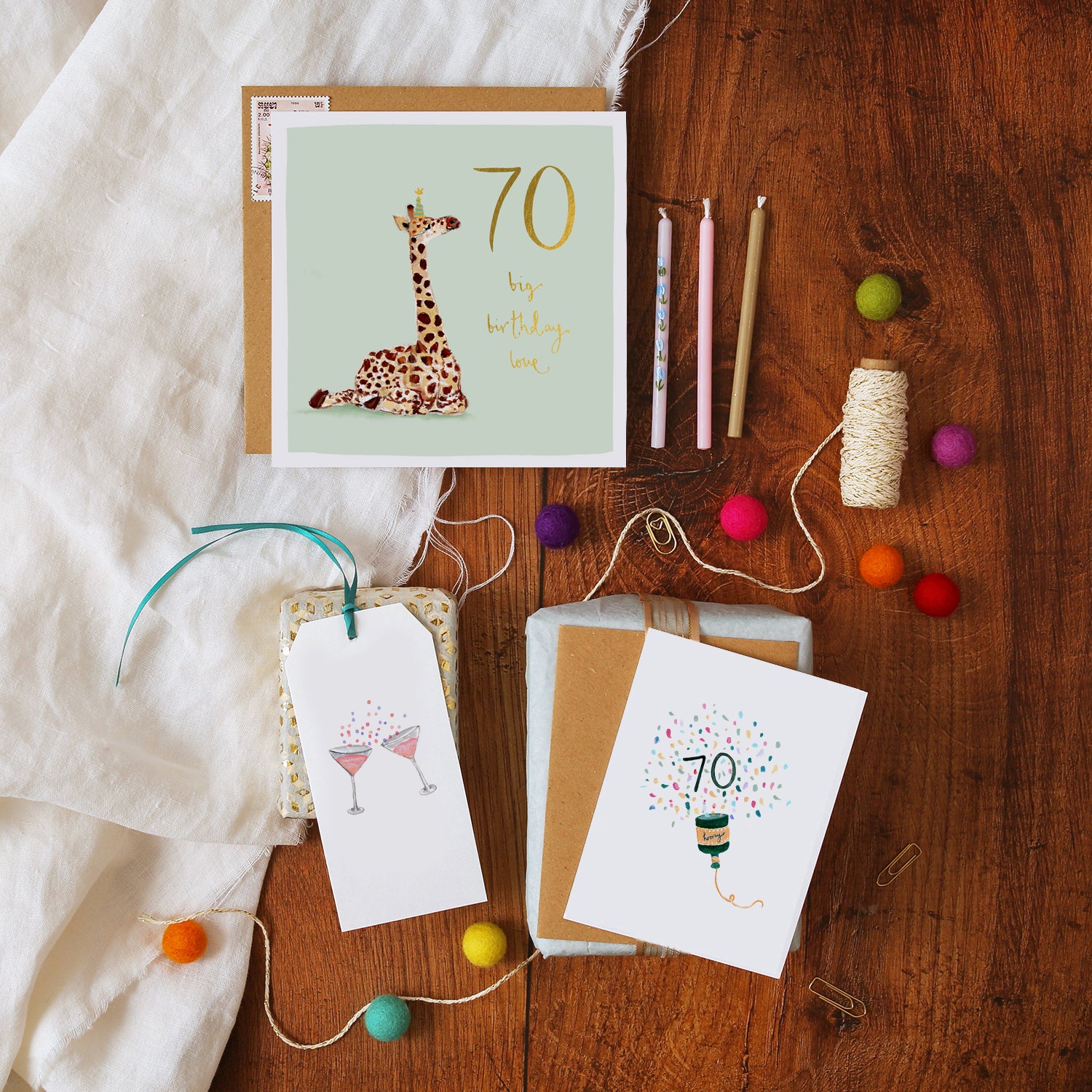 70th Birthday Mini Card