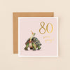 Tortoise 80th Birthday Card