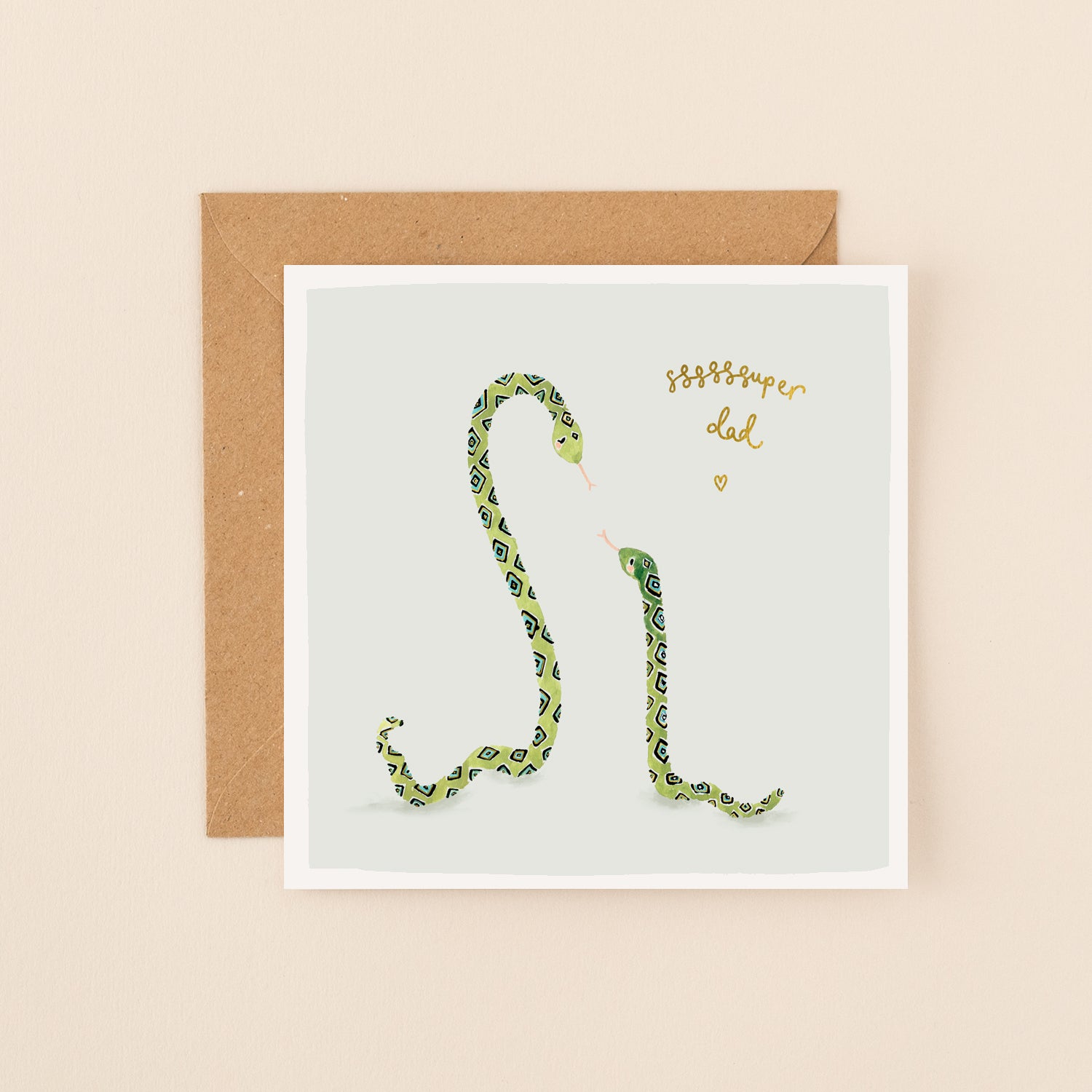 Snakes Ssssssuper Dad Card