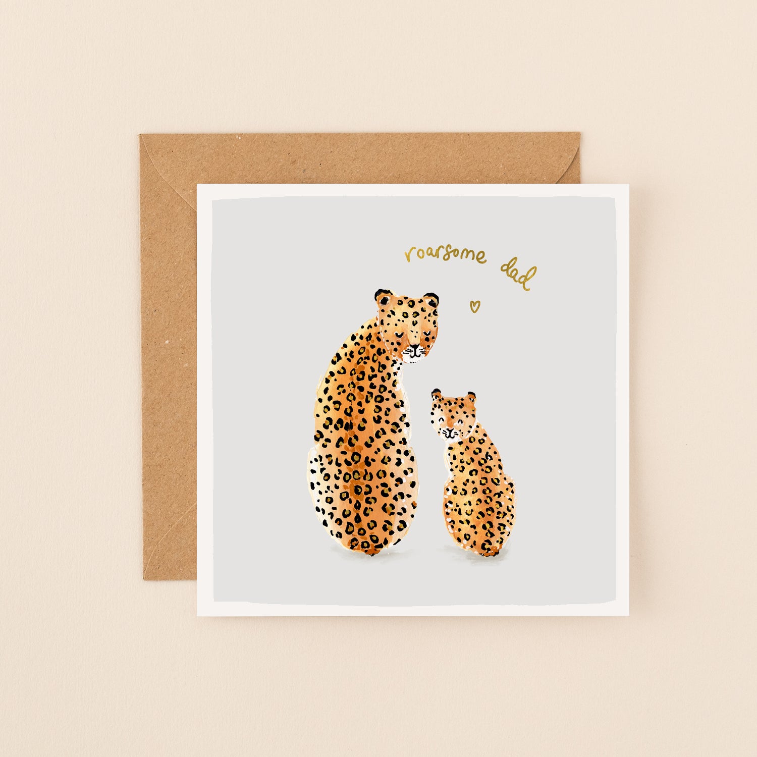 Leopards Roarsome Dad Card