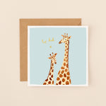 Giraffes Top Dad Card