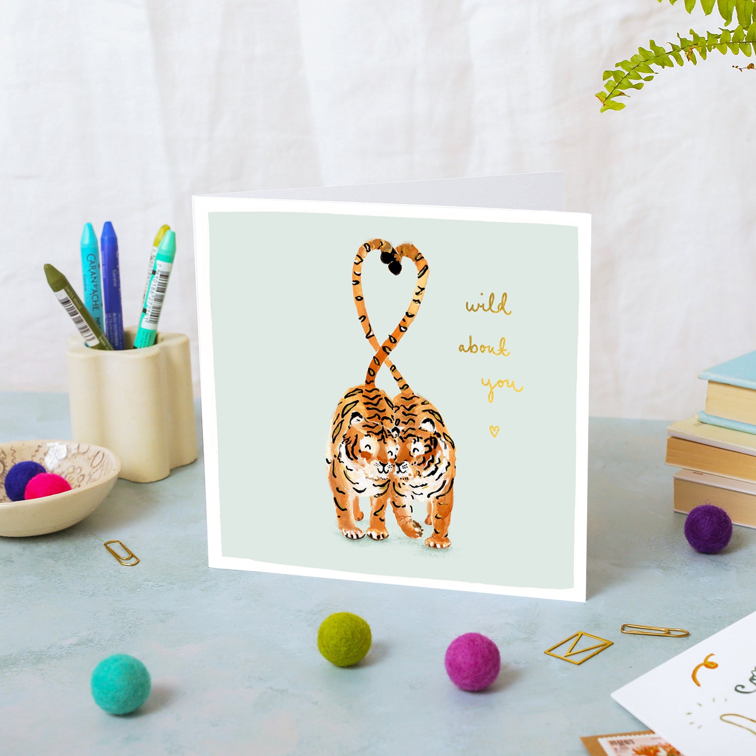 Tigers Wild About You Card