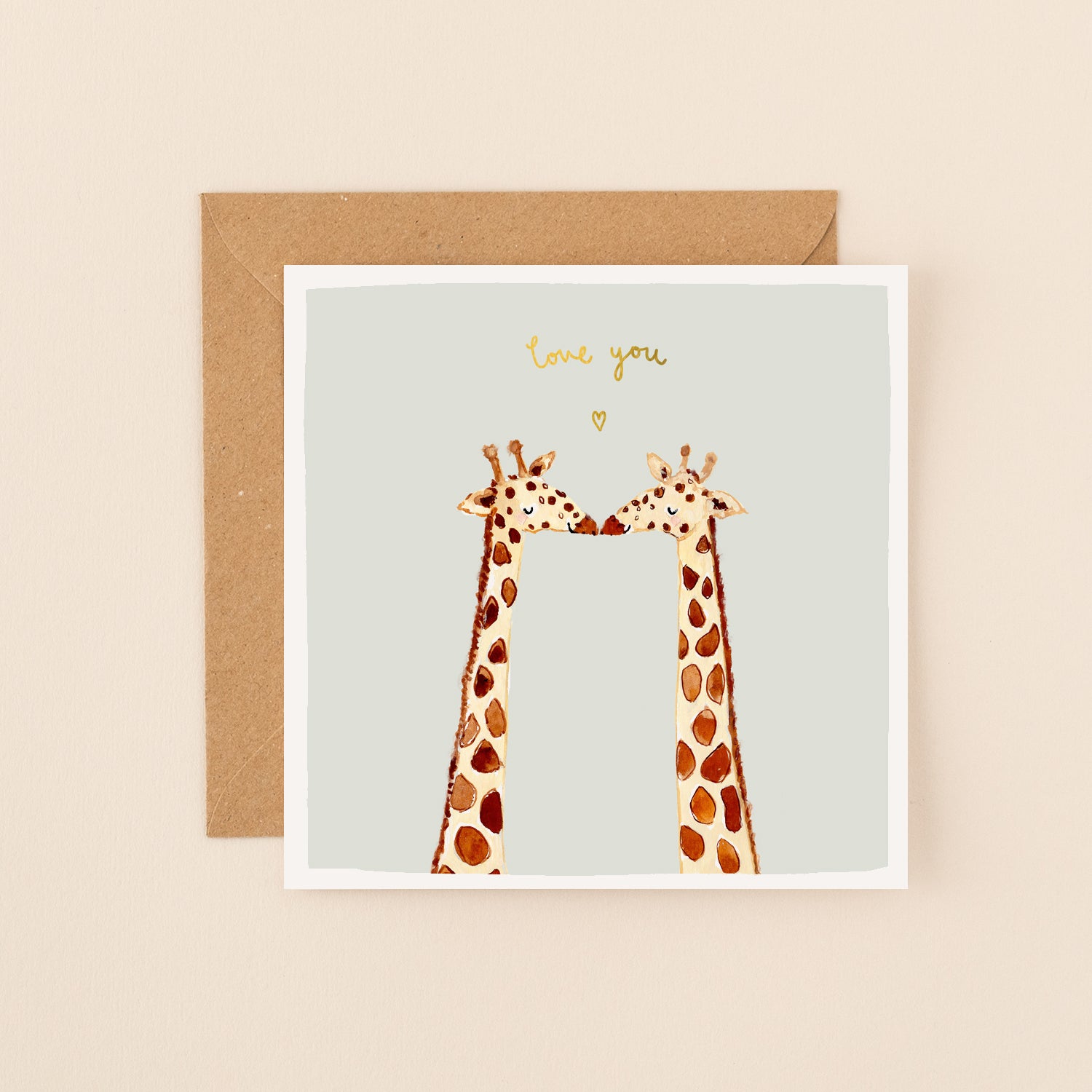 Giraffes Love You Card