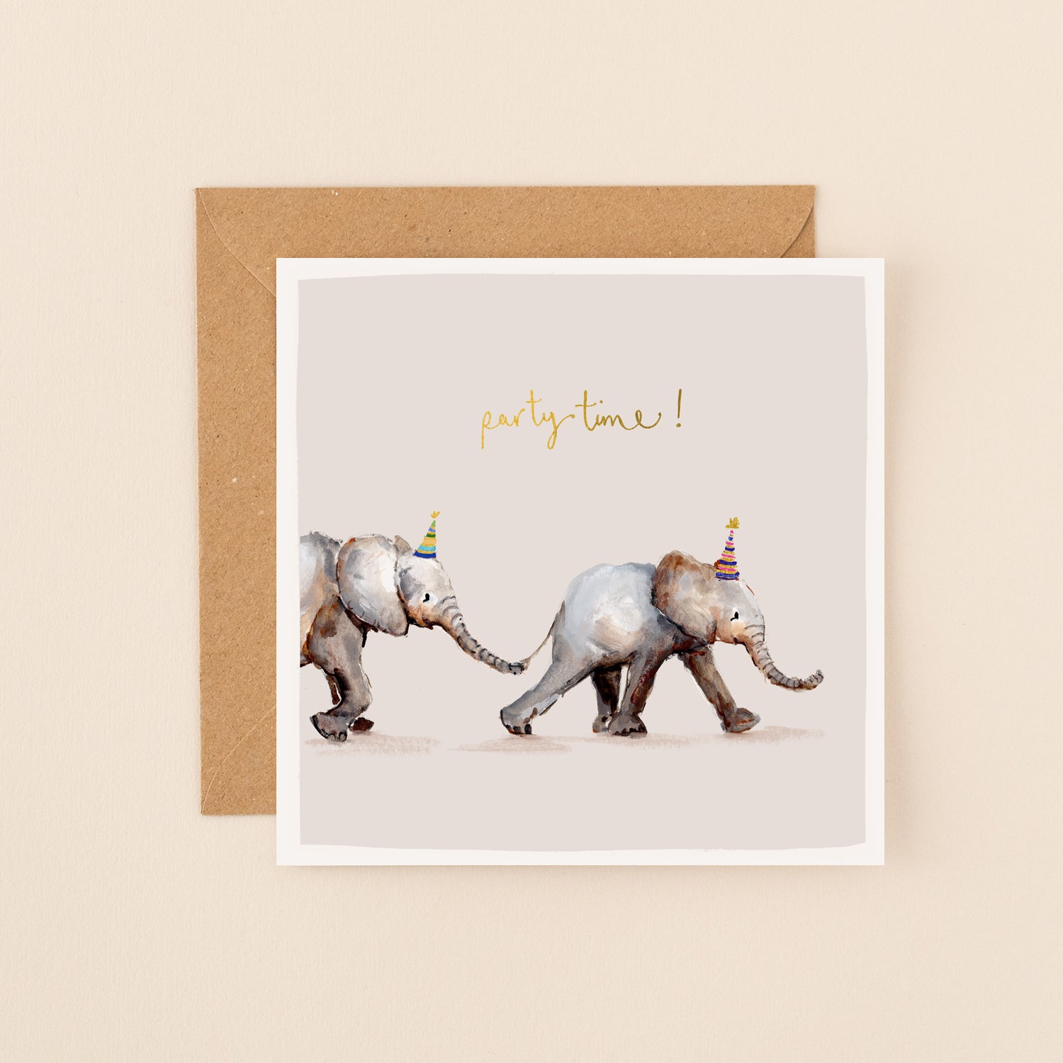 Elephants Party Time! Birthday Card