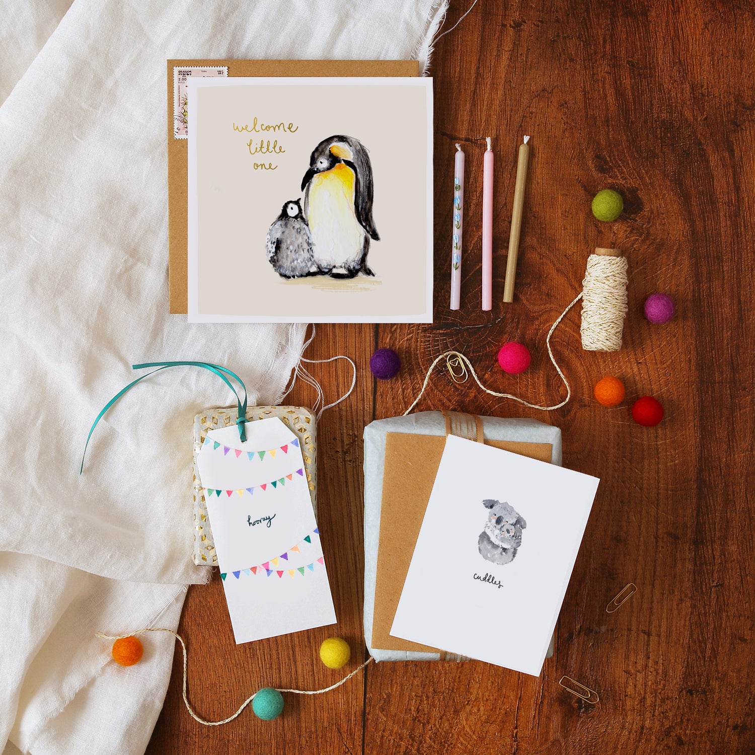 Koala Cuddles Mini Card