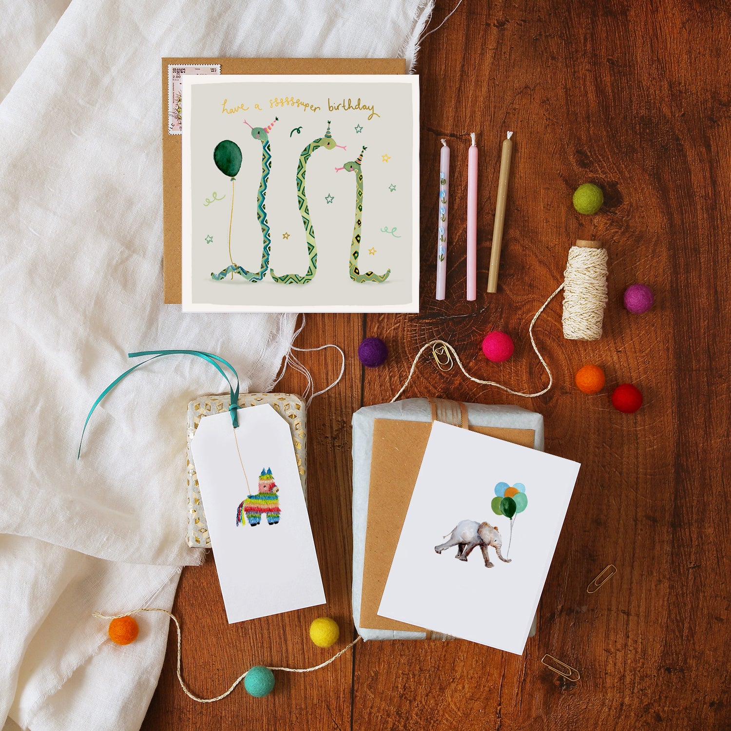 Snakes Ssssssuper Birthday Card