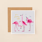 Flamingos Fabulous Sister Birthday Card