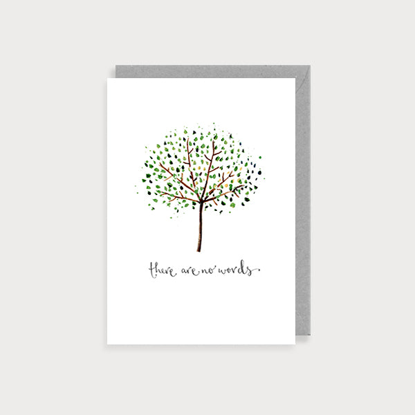 There Are No Words Tree Sympathy Card