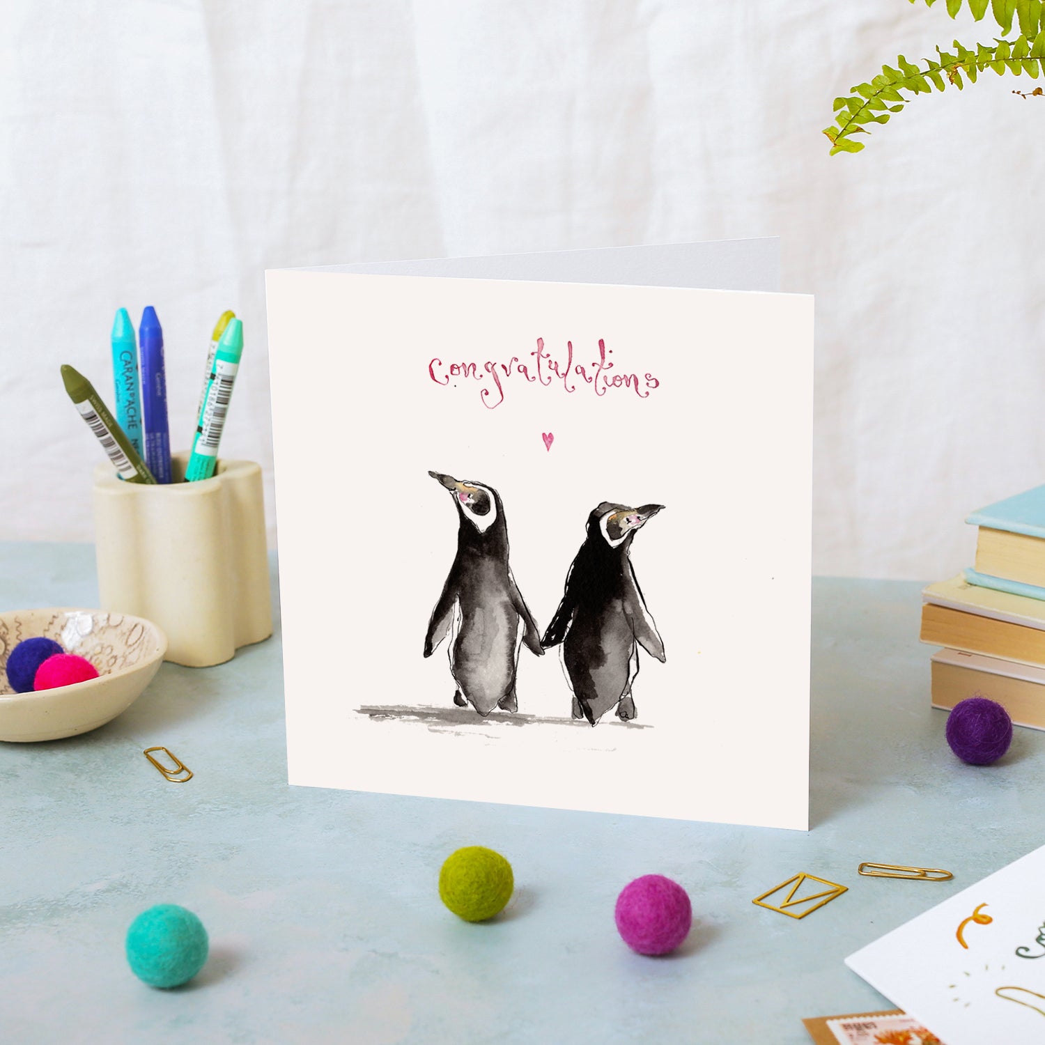 Penguins Congratulations Card