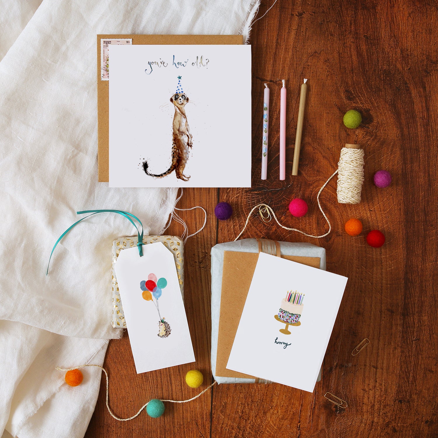 How Old? Meerkat Birthday Card