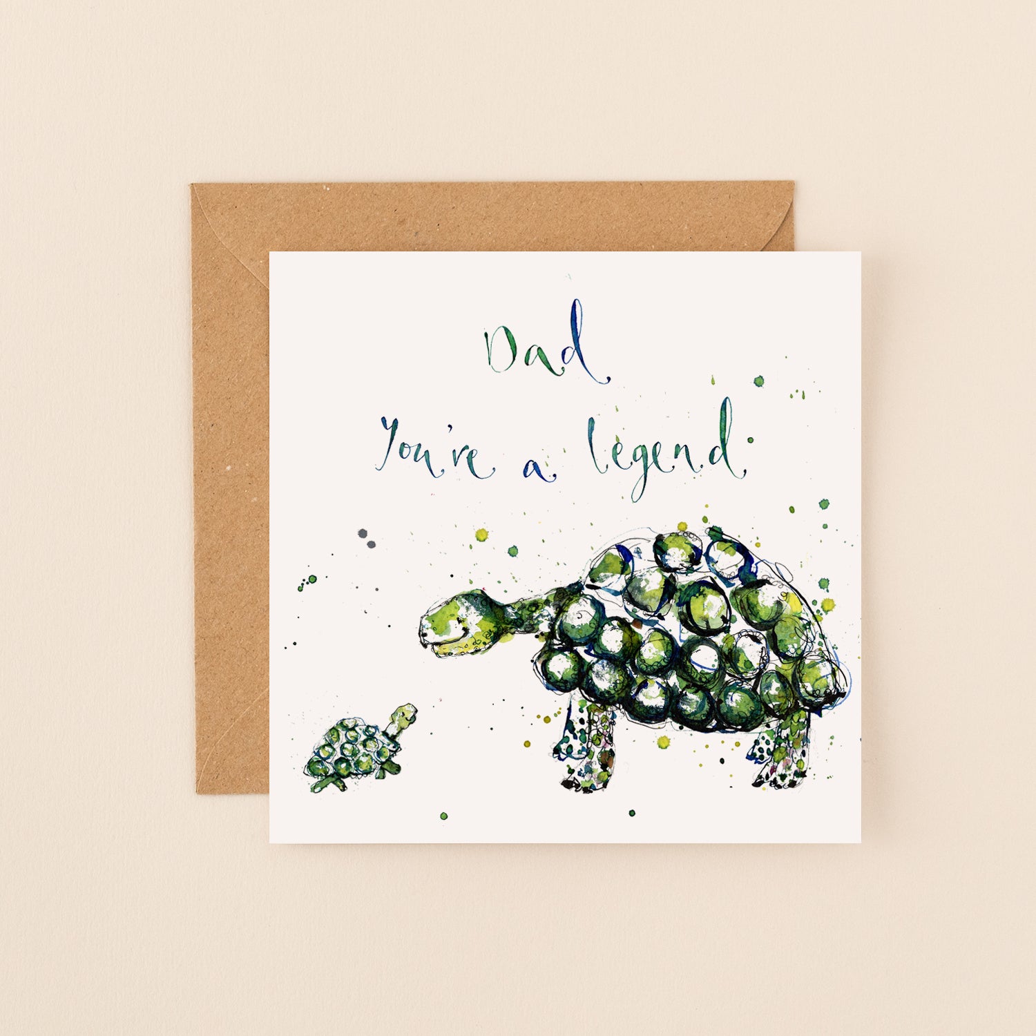 Dad You're A Legend Tortoises Father's Day Card