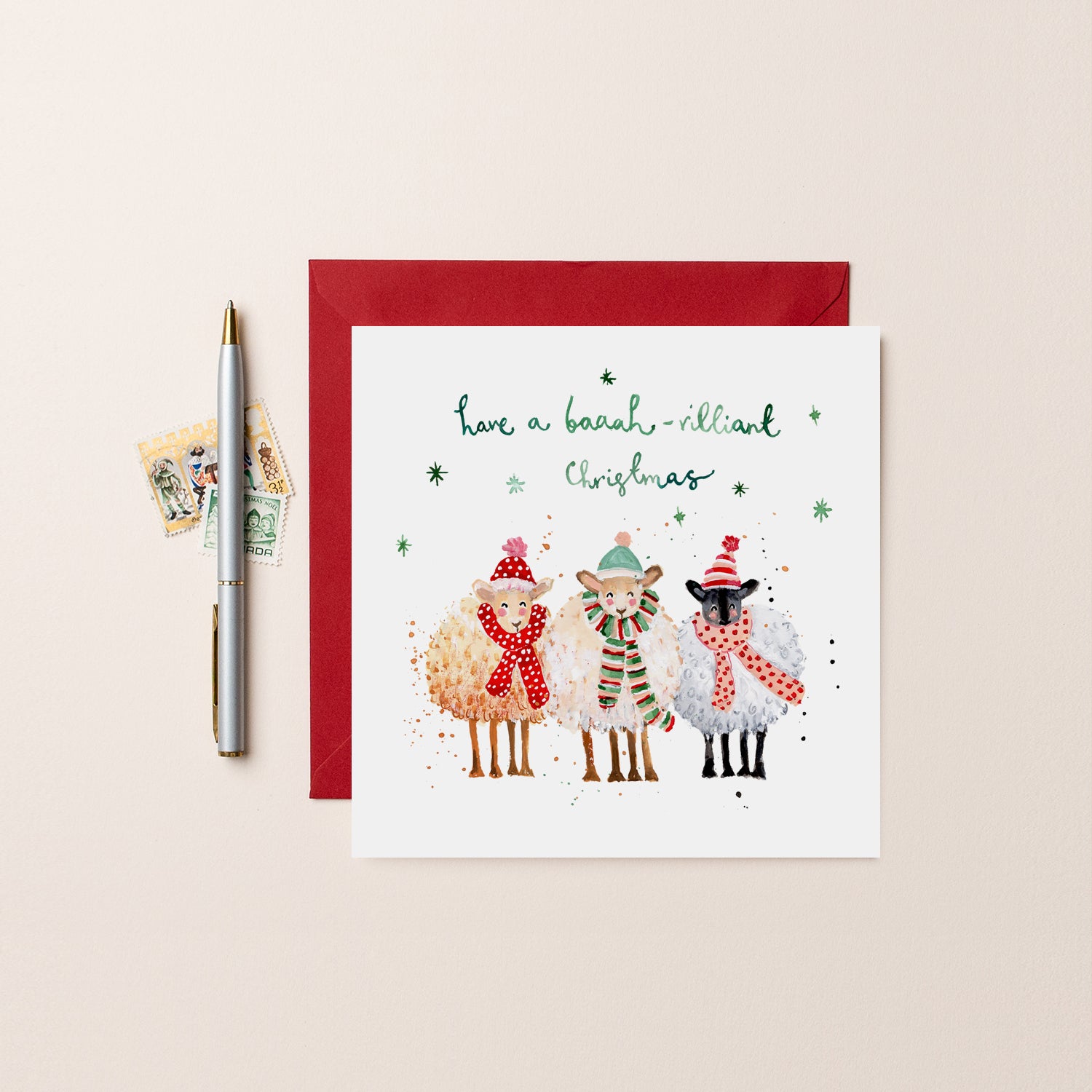 Baaah-rilliant Christmas Sheep Christmas Card