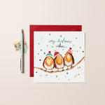 Cosy Christmas Robins Christmas Card