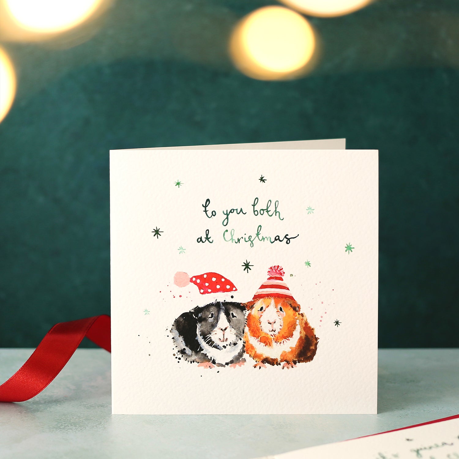 Guinea Pigs To You Both Christmas Card