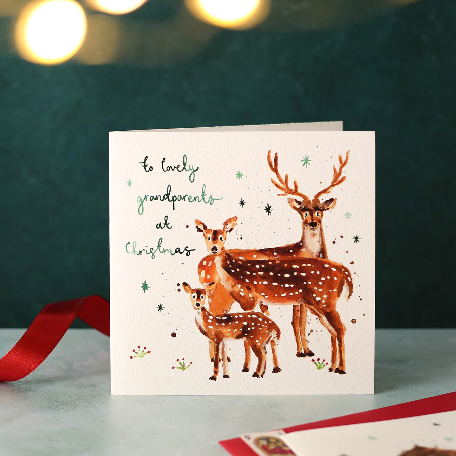 Deers Christmas Card for Grandparents