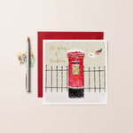 Post Box Lots of Love Christmas Card