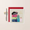 Cat on Presents Christmas Card