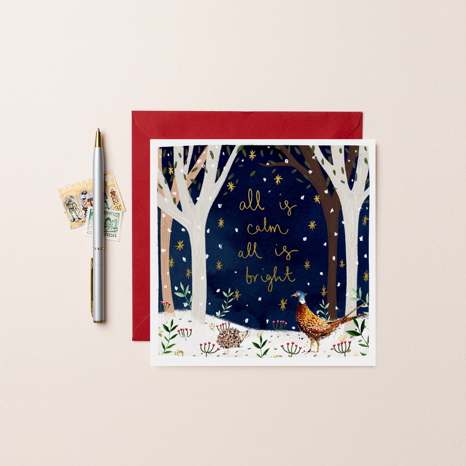 All is Calm All is Bright Christmas Card