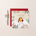 Christmas Wishes Robin Christmas Card