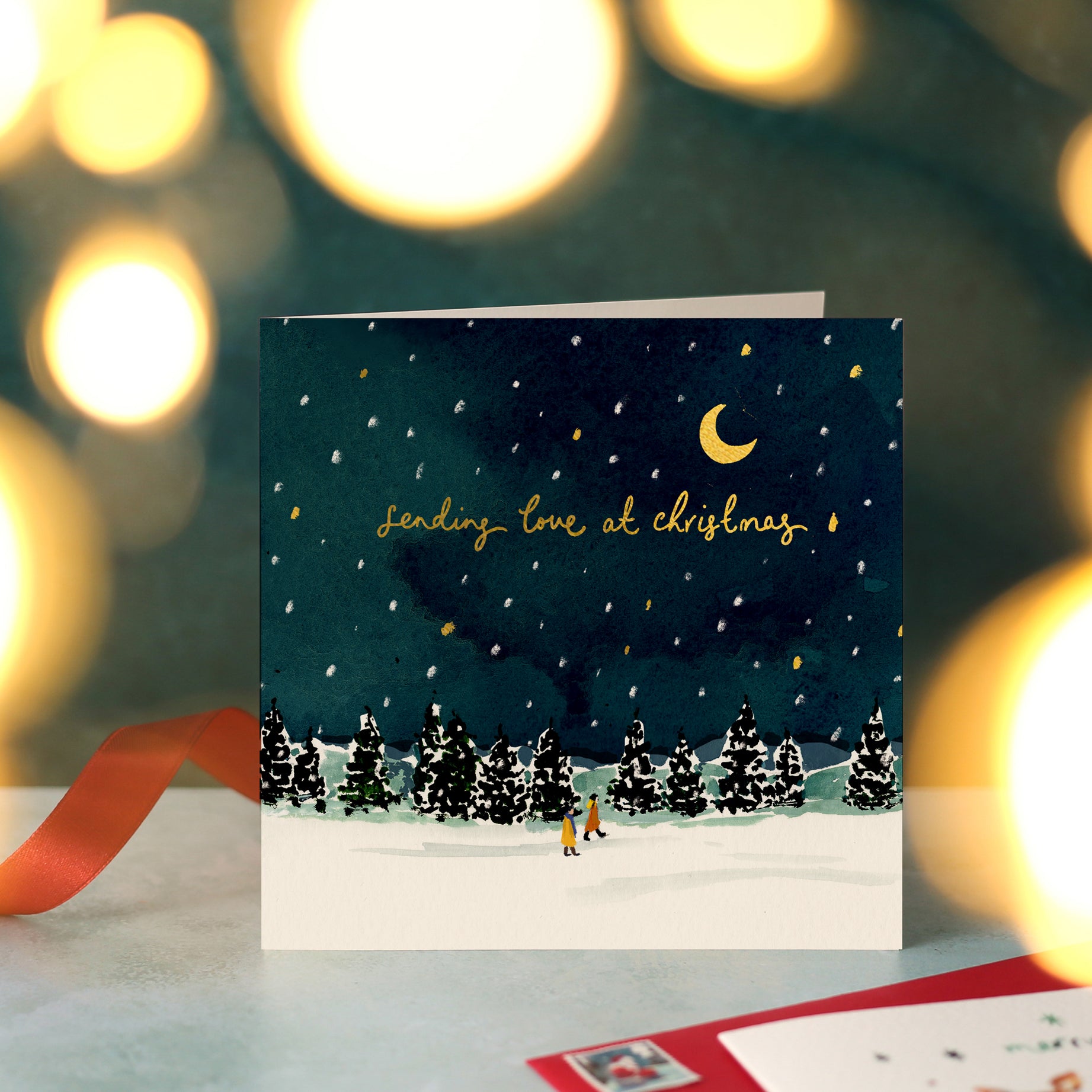 Sending Love At Christmas Card