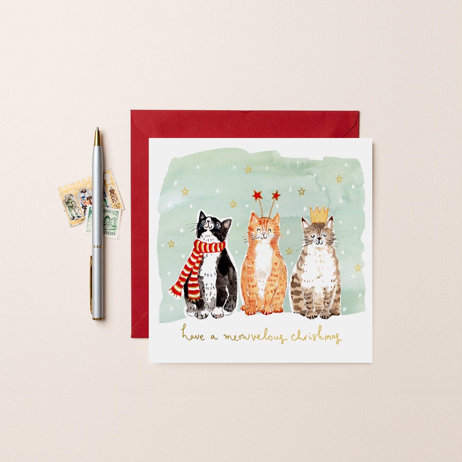 Cats Meowvelous Christmas Card