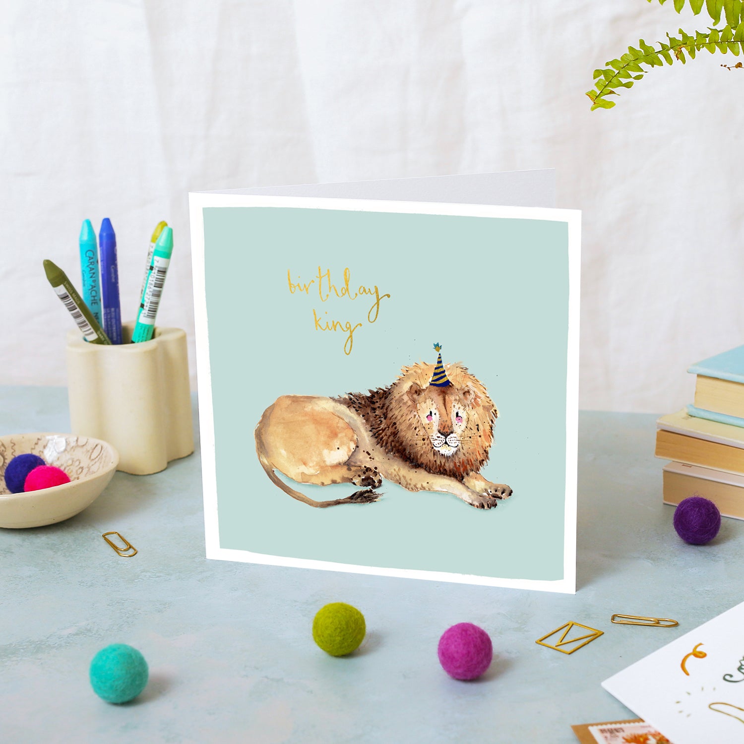 Lion Birthday Boy Birthday Card