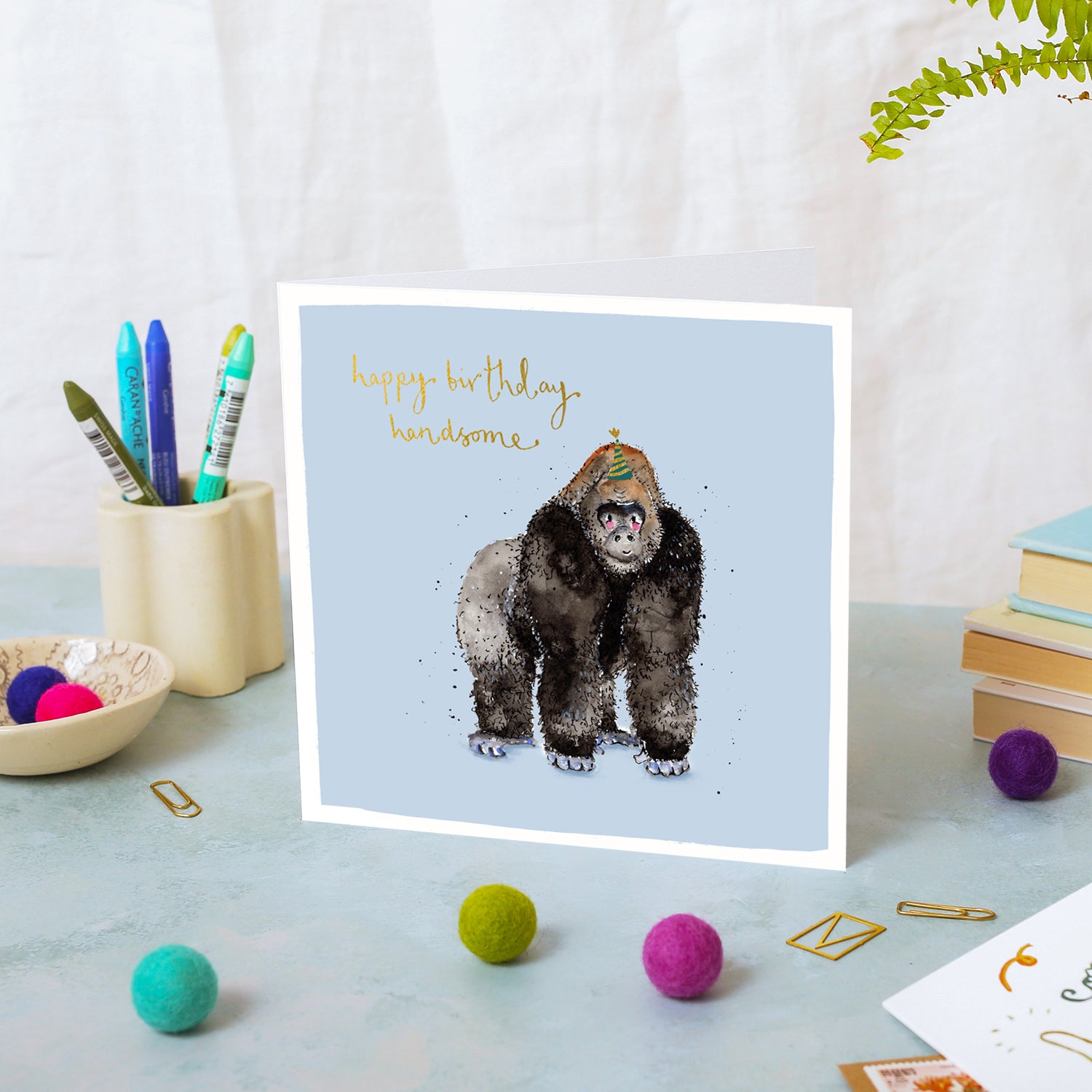 Gorilla Birthday Card