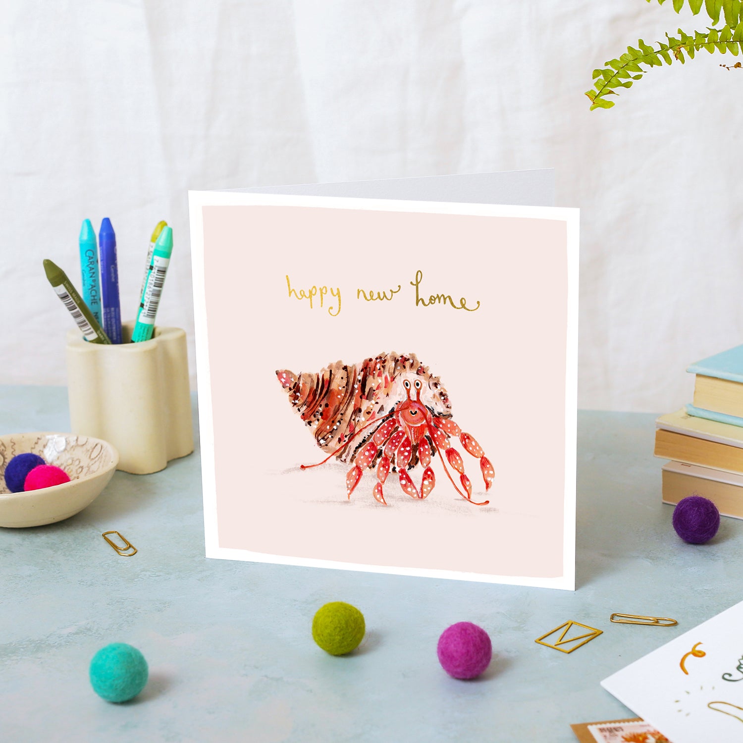 Crab Happy New Home Card