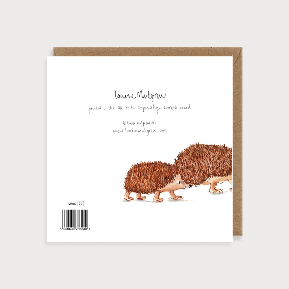 Hedgehogs Blank Card