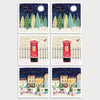 Image of foiled christmas card bundle illustrated with snowy designs