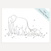 Elephants Colouring Sheet (Free Printable Download)
