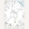 Orangutans Colouring Sheet (Free Printable Download)