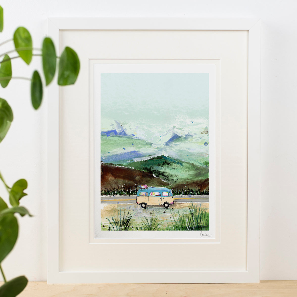 Campervan Scene Print