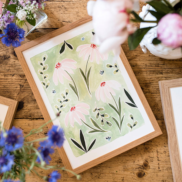 Wild Daisy Floral Art Print